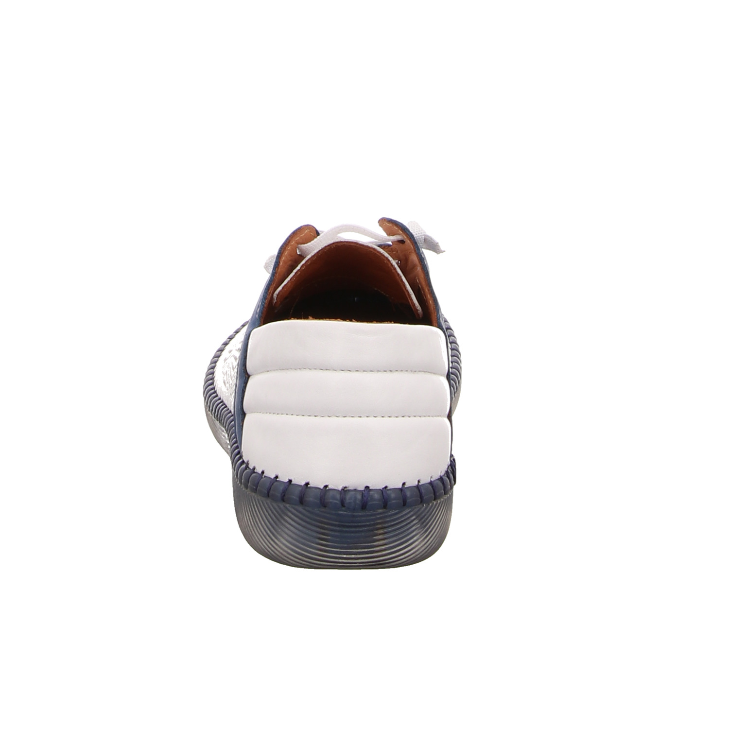 Pölking Schnürhalbschuh weiß weiss/weiss kombi
