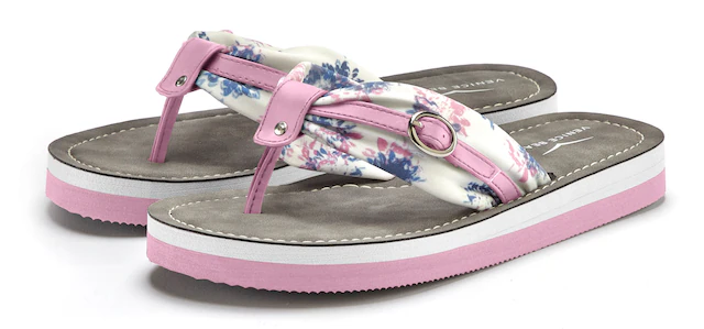 Venice Beach Badezehentrenner »Sandale, Pantolette«  Zehentrenner, Badeschuh, Flip Flop mit modischem Print VEGAN