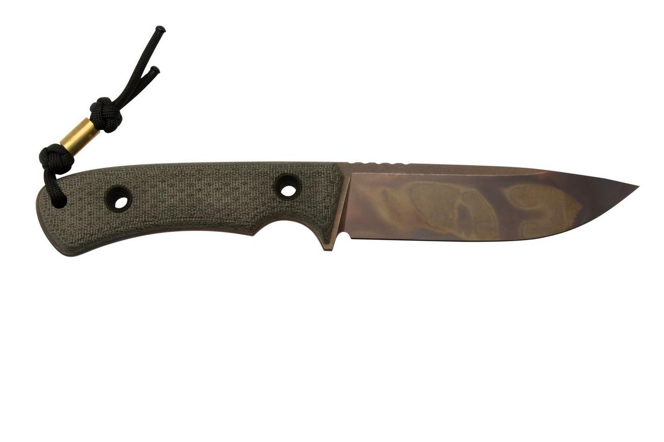 TRC Knives South Pole Apo Finish Green Canvas Micarta, survivalmes