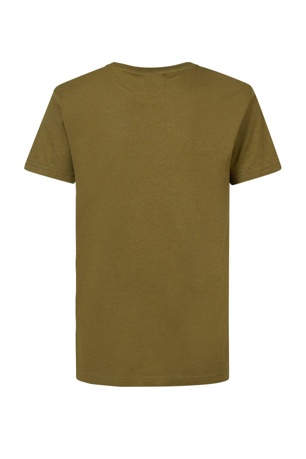 Petrol Industries T-shirt met logo mosgroen
