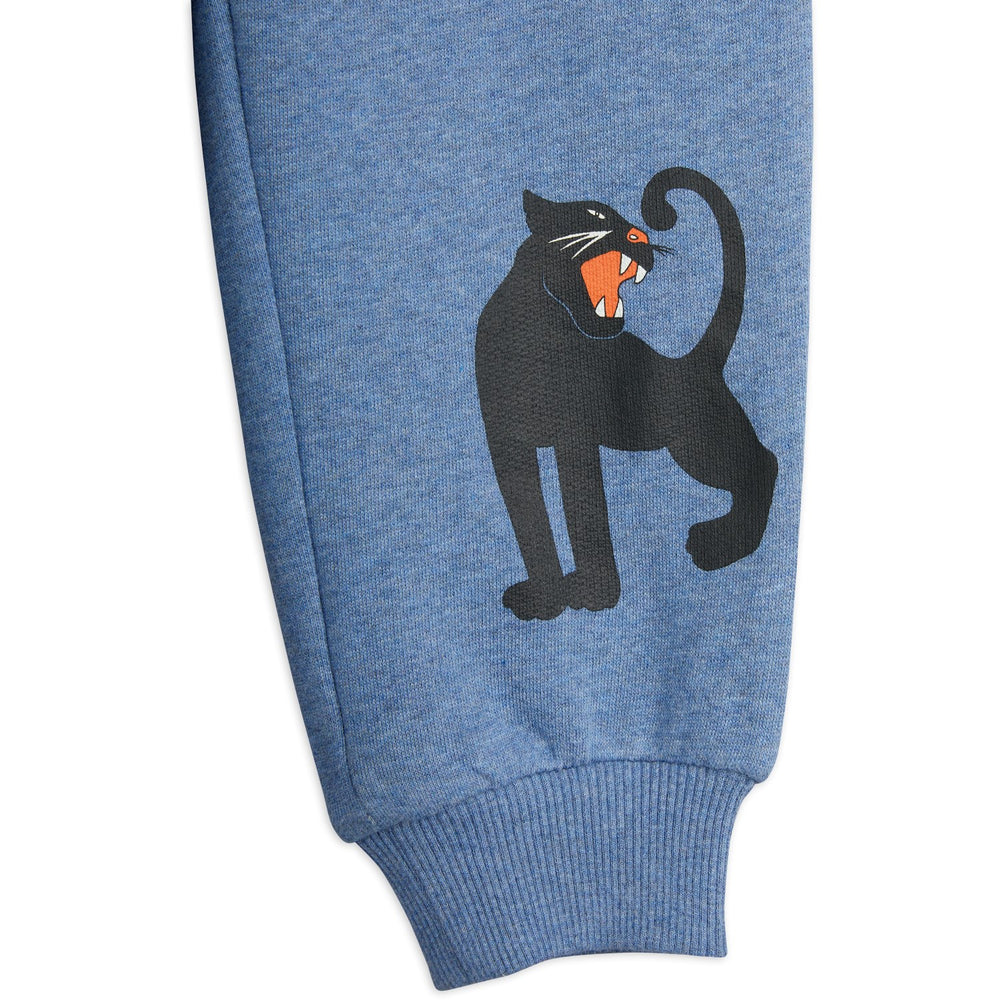 Køb Mini Rodini Blue Panther Sp Melange Sweatpants