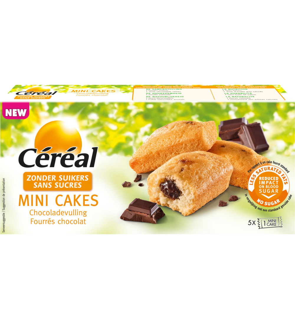 Céréal Mini Cakes Chocoladevulling (5 Stuks)