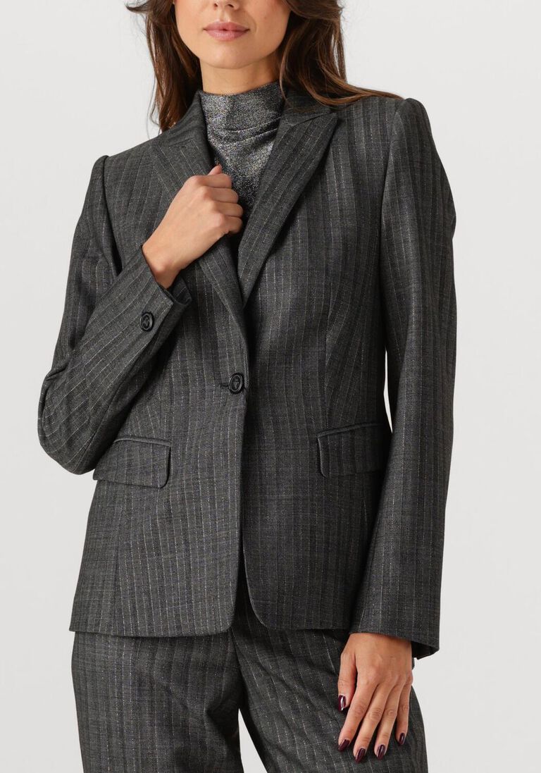donkergrijze luisa cerano blazer 428011/3790