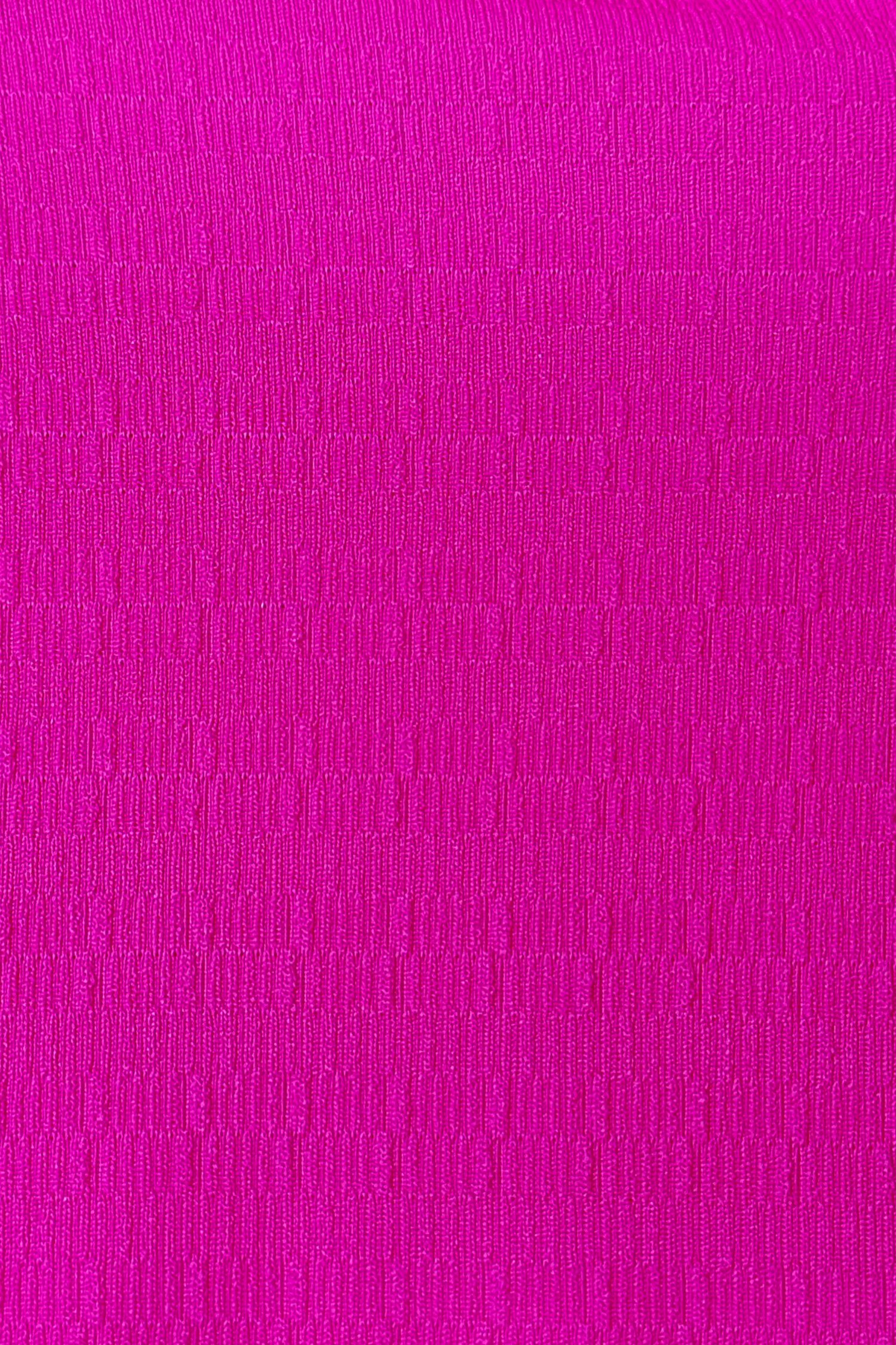 Maillot de bain une pièce ventre plat à col plongeant rose fluo