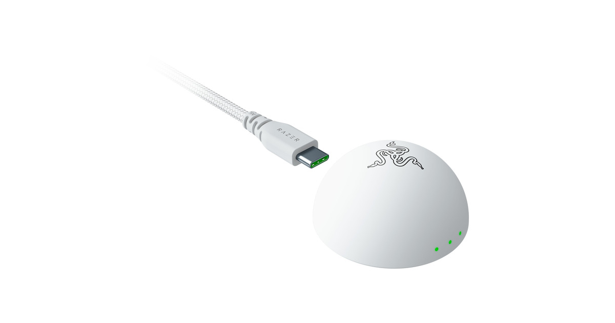 RazerDeathadder V4 Pro gaming muis  (Wit, Tot 45.000 Dpi, 8000 Hz)