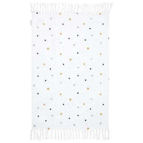 Etoiles Filantes Tapis Imprimé   Blanc        de               Little Band