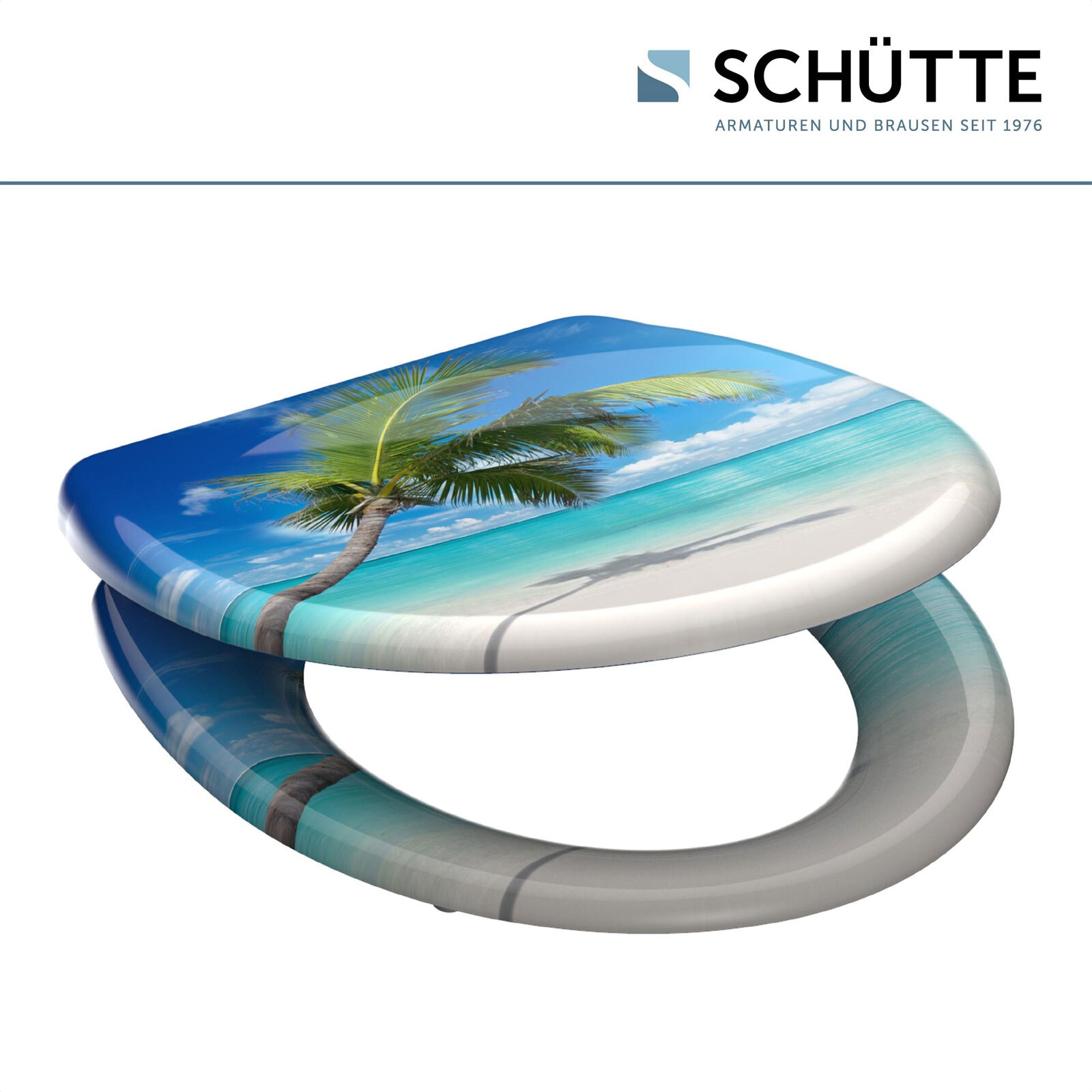 SCHÜTTE WC-Sitz Caribbean Duroplast Absenkautomatik Schnellverschluss