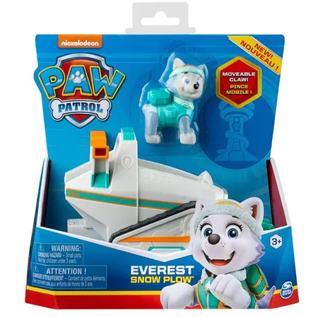 Spin Master Paw Patrol Schneefahrzeug Snow Pilow mit Everest Figur