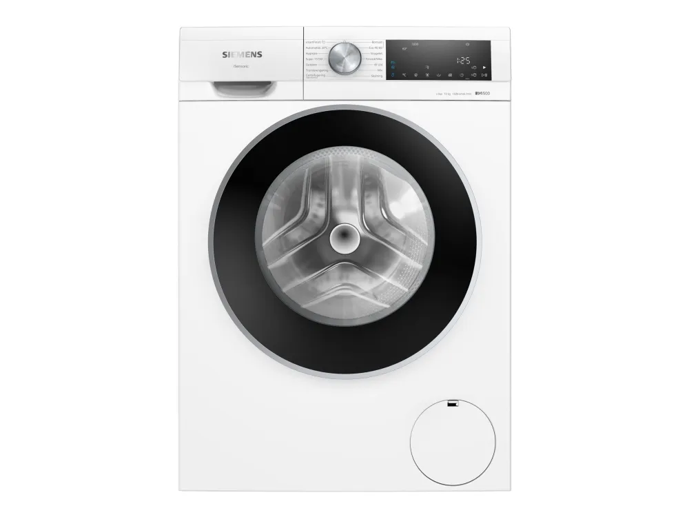Siemens iQ500 WG56G2AADN - Vaskemaskine - højde: 85 cm - frontbetjening - 70 liter - 10 kg - 1600 rpm - hvid