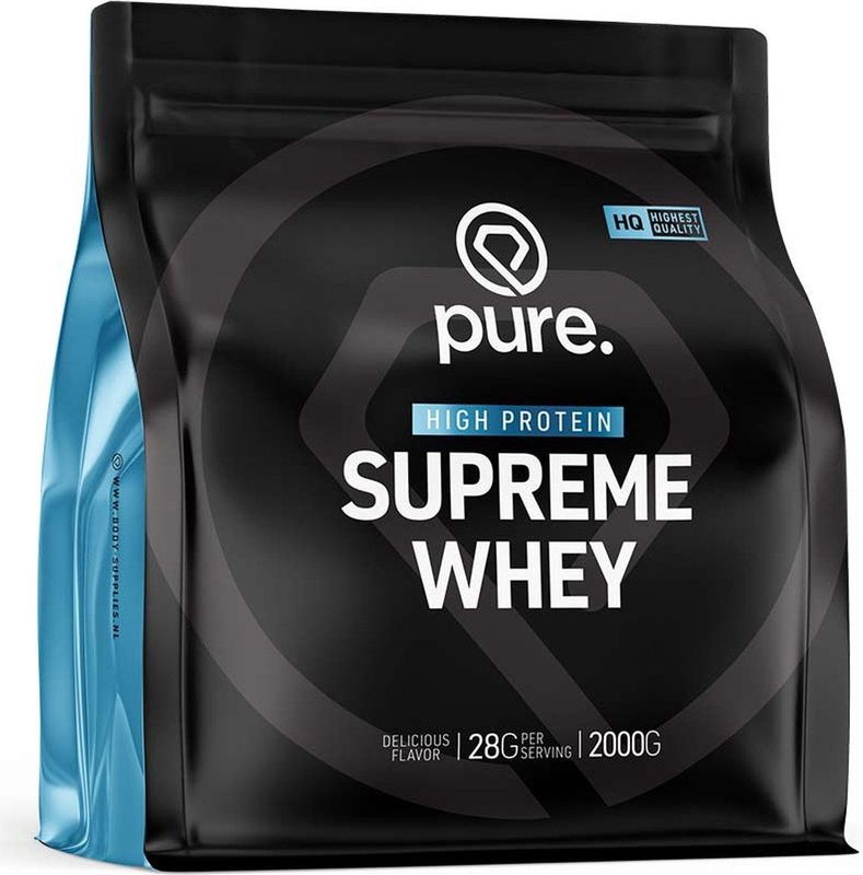 Pure. Supreme Whey - chocolade - 2000gr - eiwitshake - wei protein - koolhydraatarm - whey eiwit - eiwitten