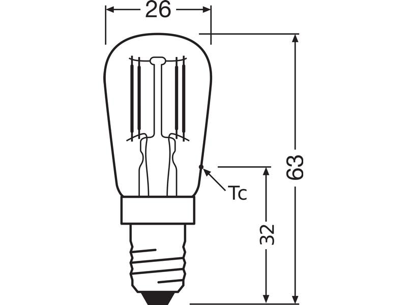 OSRAM Lampe Star Special 25, 2.8W, E14 Warmweiss LED-Speziallampe