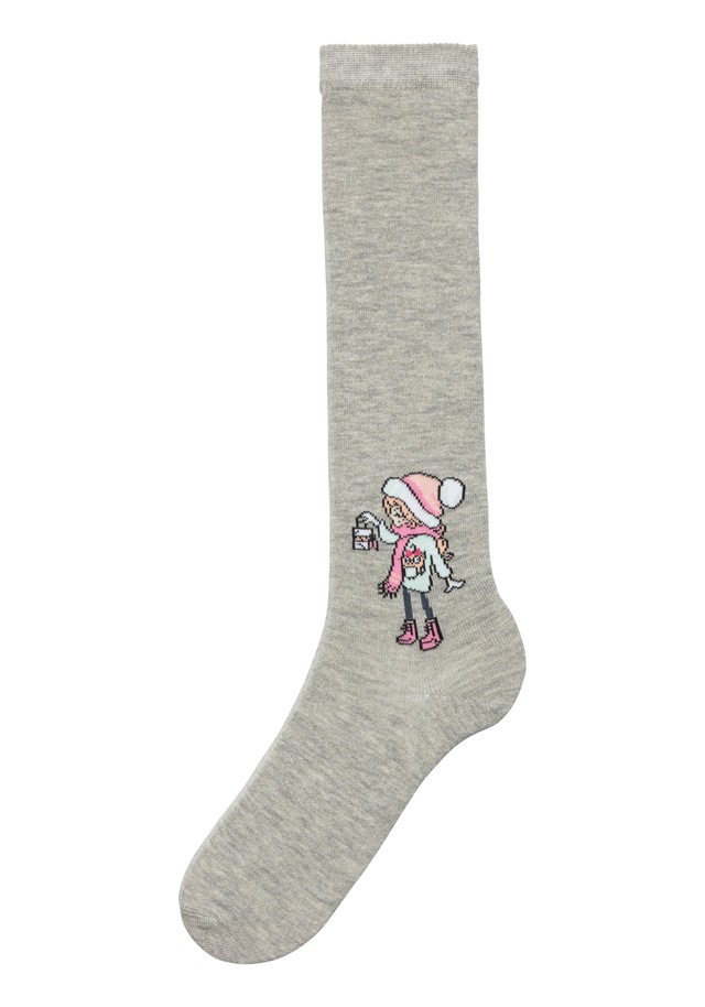 H.I.S Kniestrümpfe Packung, 5 Stk. tlg. mit eingestricktem Motiv