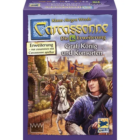 Asmodee Hans im Glück Carcassonne 6 Graf, König und konsorten