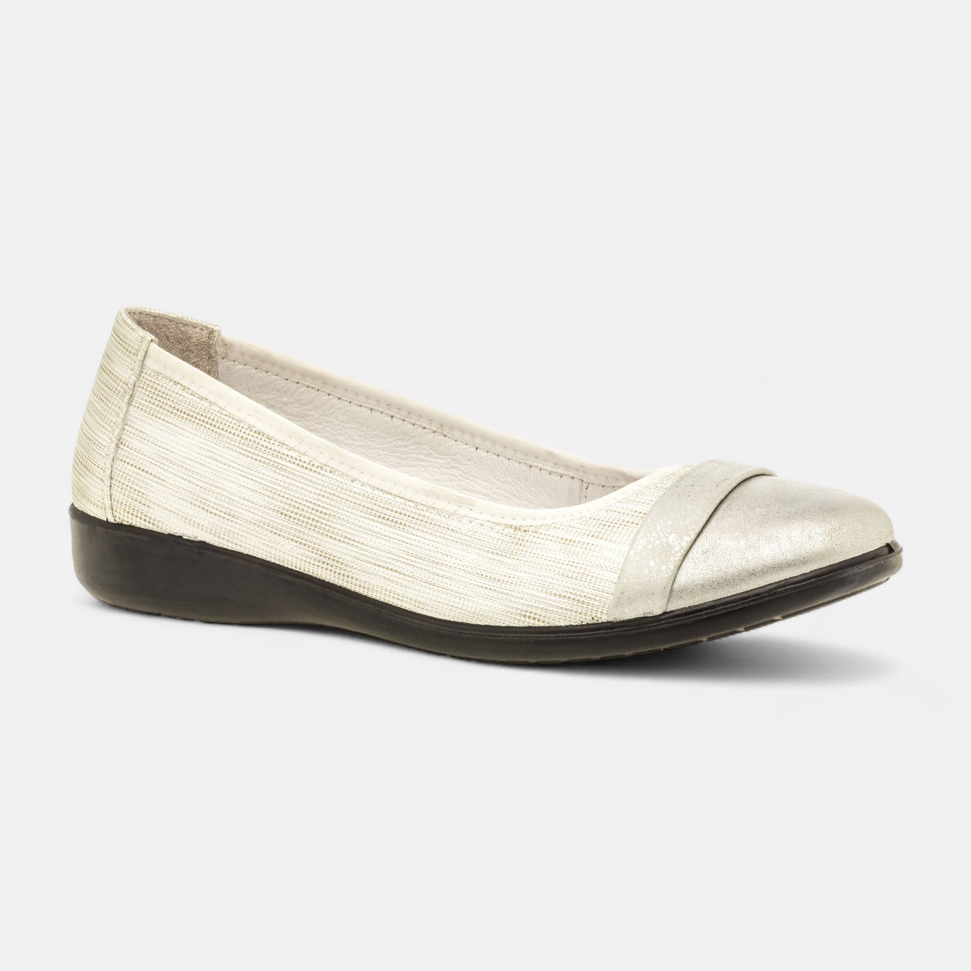 Ballerines Femme argent