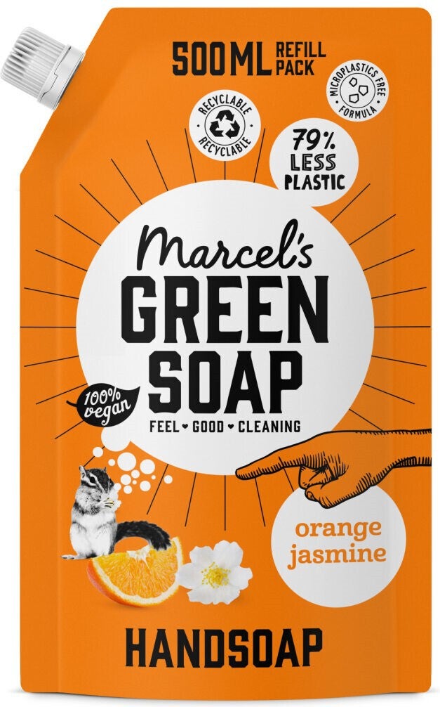 Marcel's Green Soap handzeep Sinaasappel en Jasmijn 500 ml
