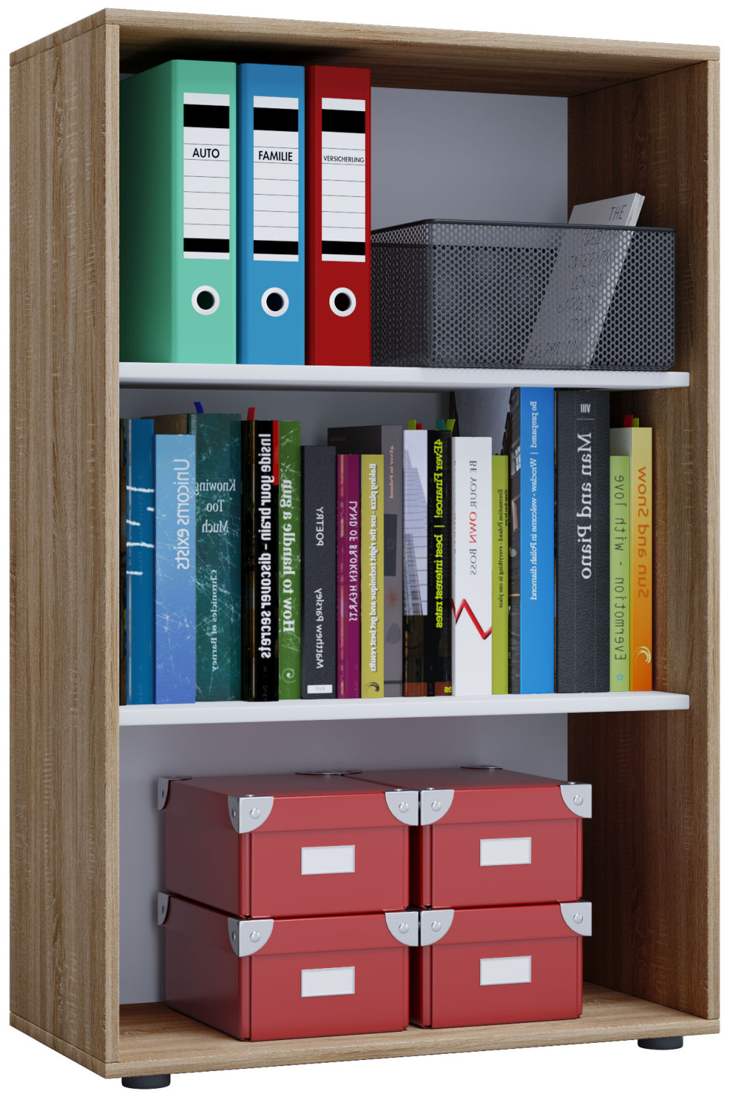 Büroregal LONA XL - Sonoma Eiche -70 cm breit