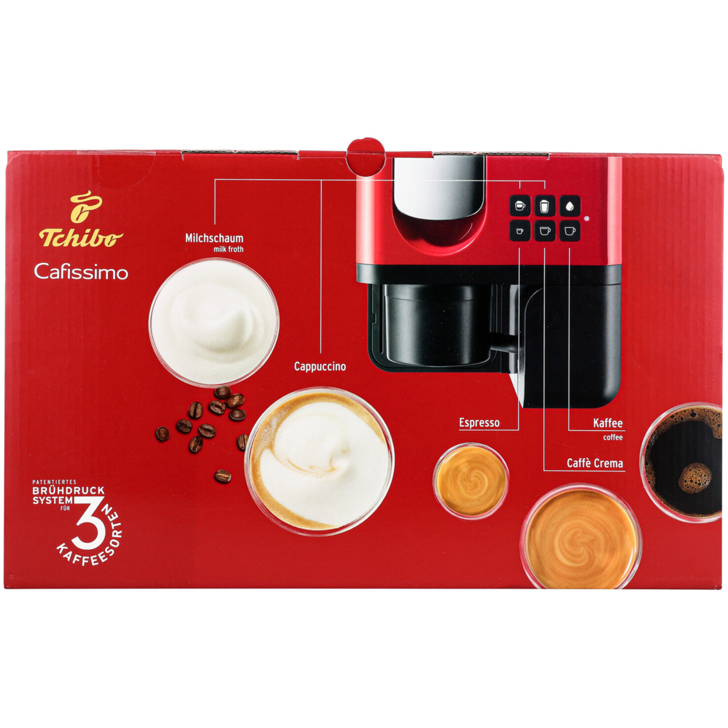 Tchibo Kaffeemaschine Cafissimo milk rot