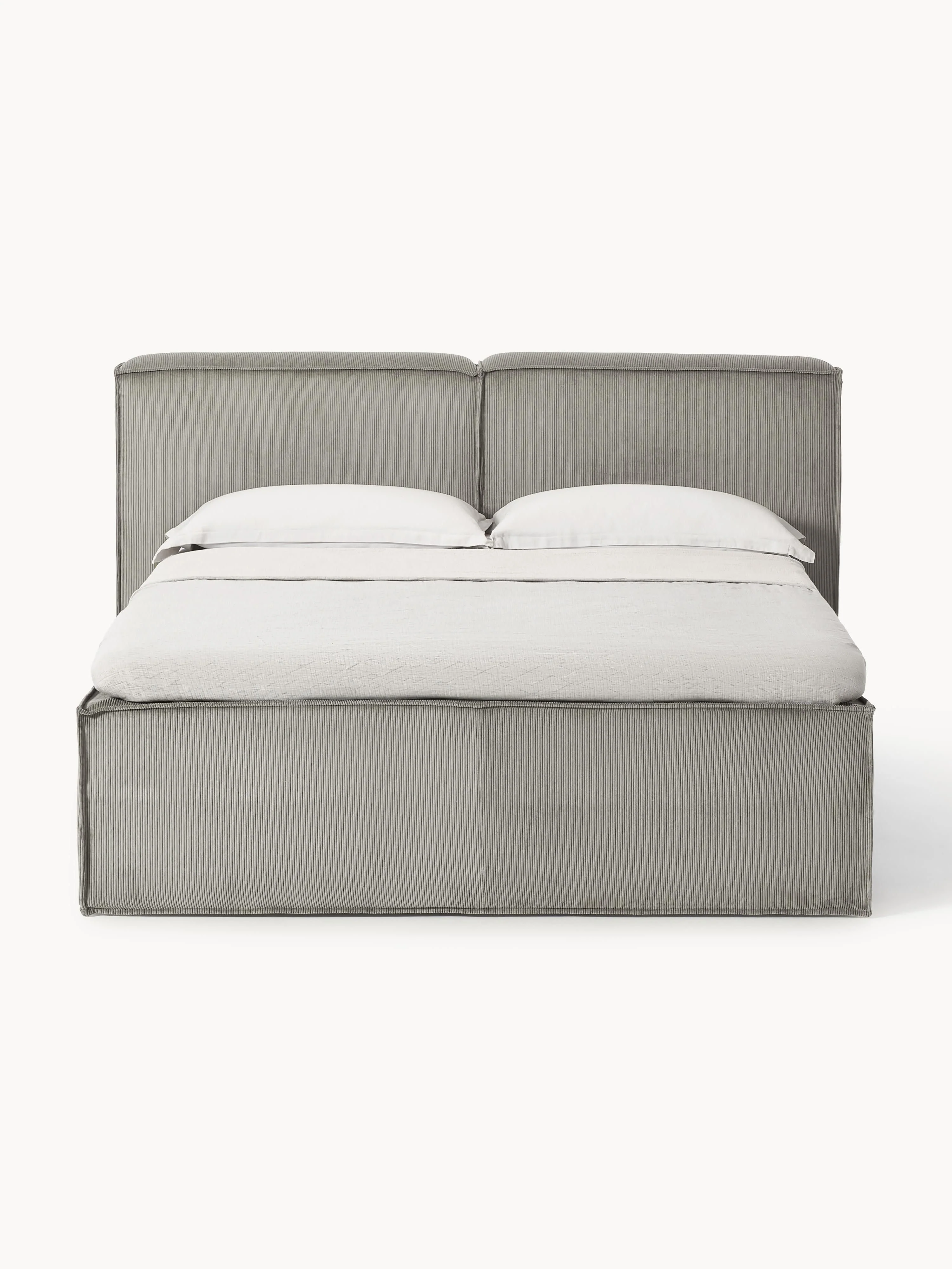 Corduroy boxspring bed Lennon