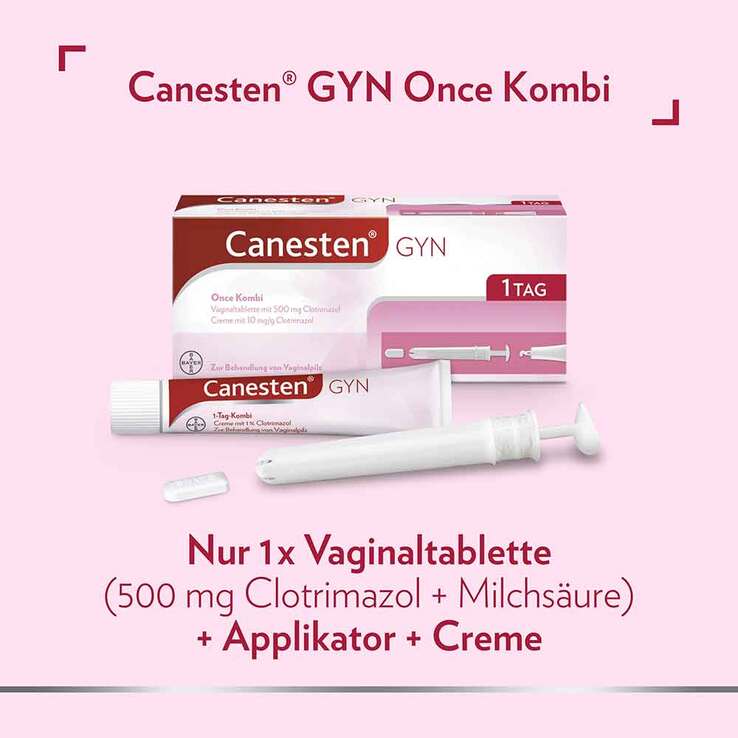 Canesten GYN Once Kombi zur Behandlung von Scheidenpilz, 1 P