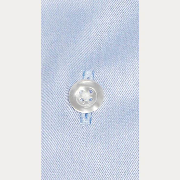 Premium shirt in blue double-twisted twill