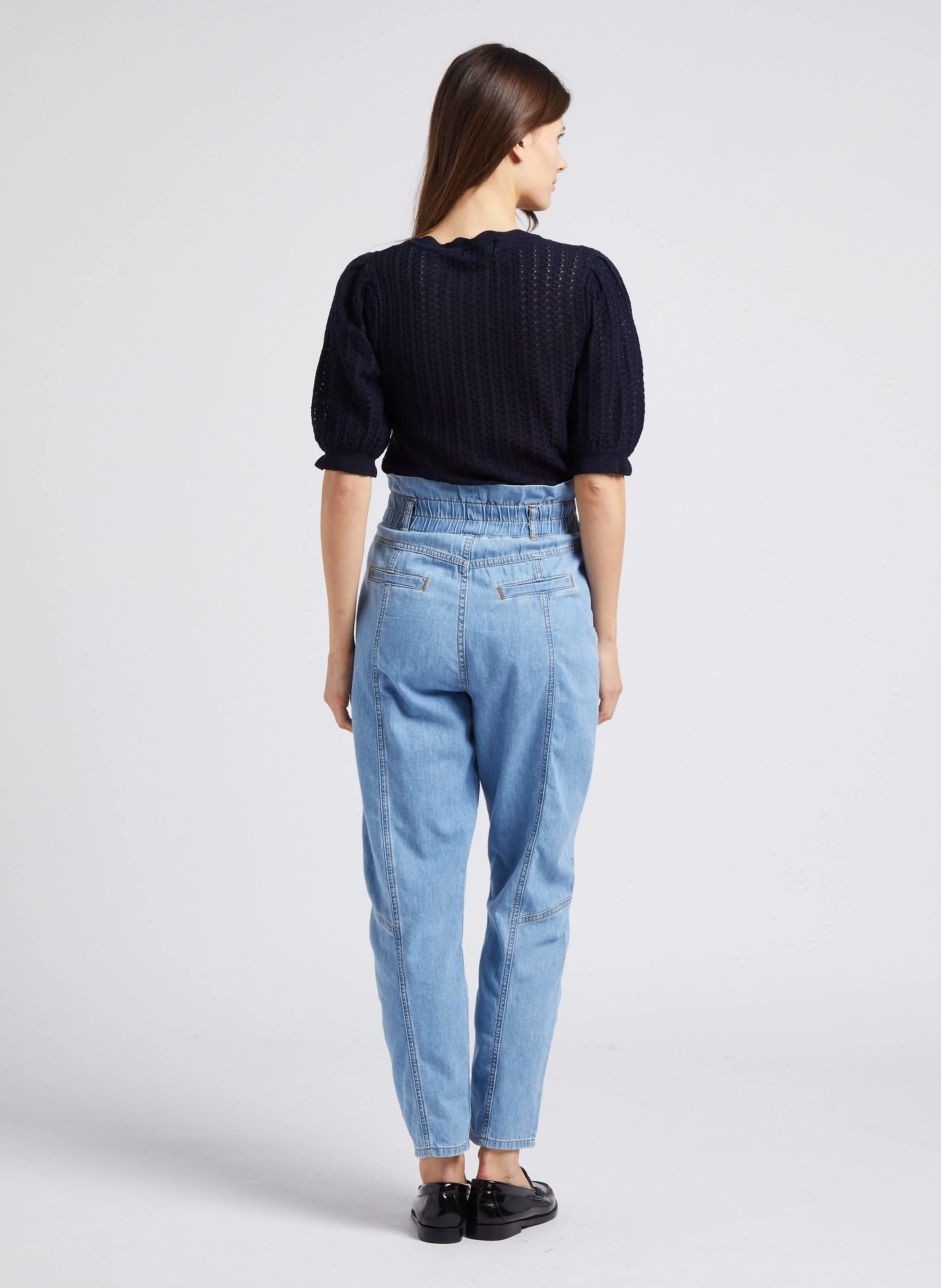LONY - Pantalon style denim carotte | Bleu