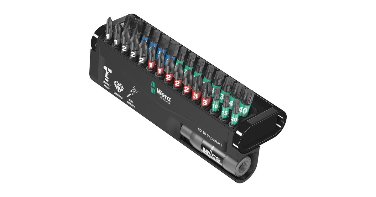 WeraBit-Check 30 Impaktor 1 bitset  (30-delig)