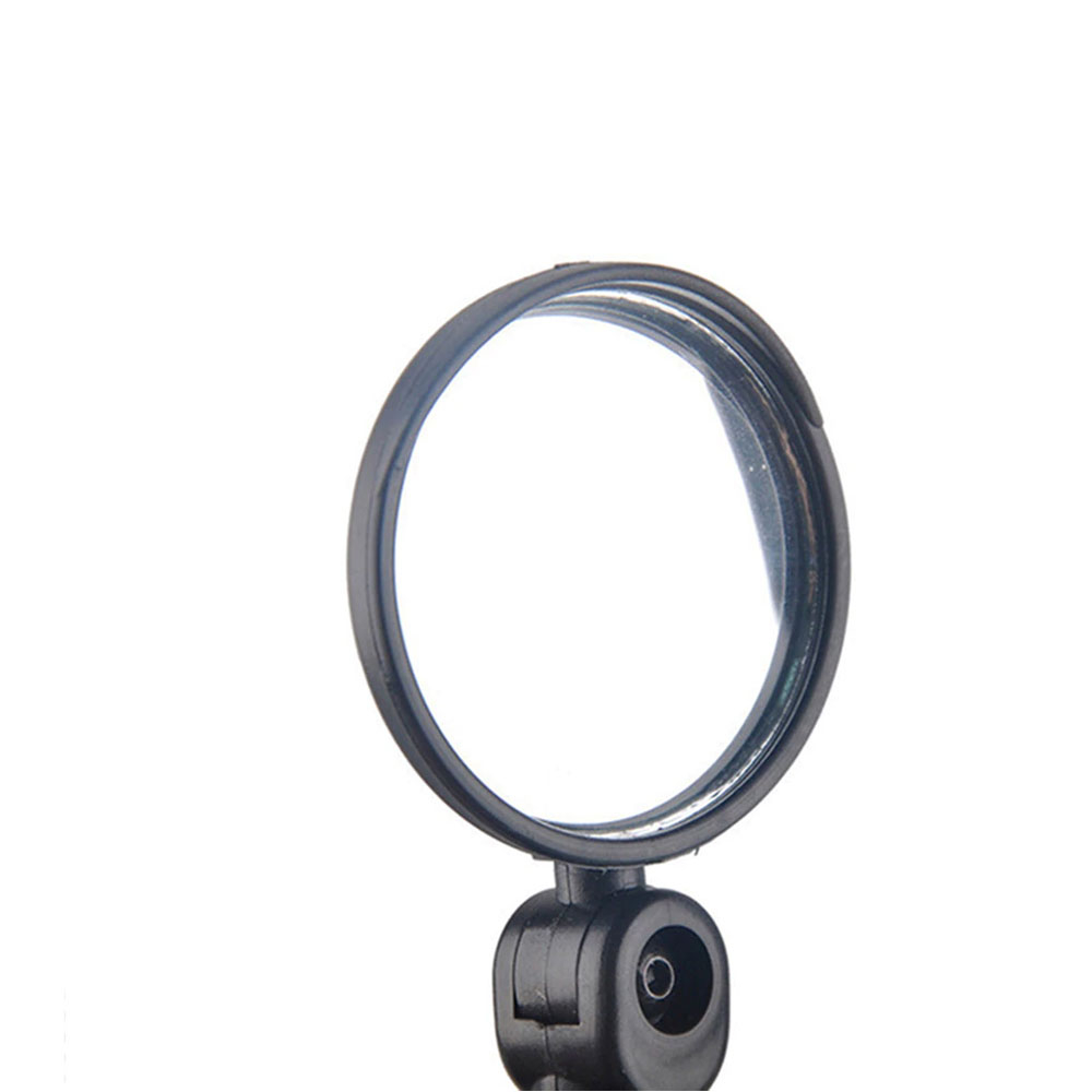 (2er Set) Ø5cm Universal Fahrrad Velo Rückspiegel mit Weitwinkel - Schwarz