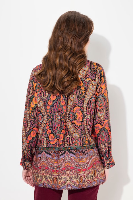 Hemdbluse, Mustermix, Hemdkragen, Langarm