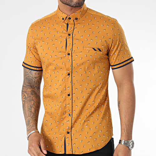 Chemise Manches Courtes Moutarde