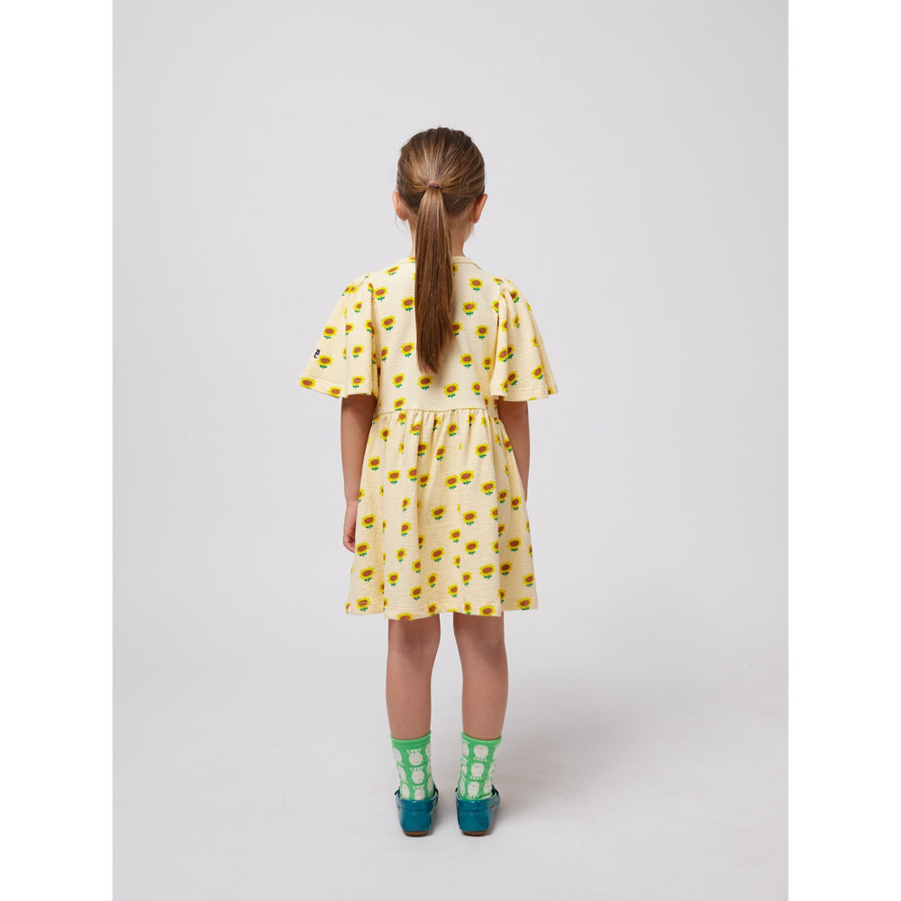 Køb Bobo Choses Offwhite Sunflower All Over Kjole
