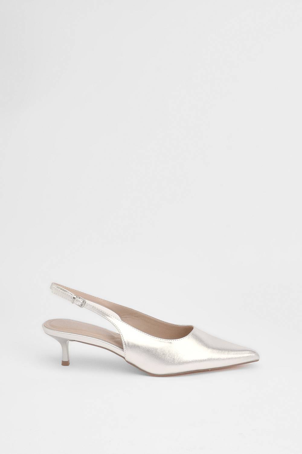 Oasis Escarpins Jess À Bride Arrière En Synthétiquecuir Métallisé À Petit Talon