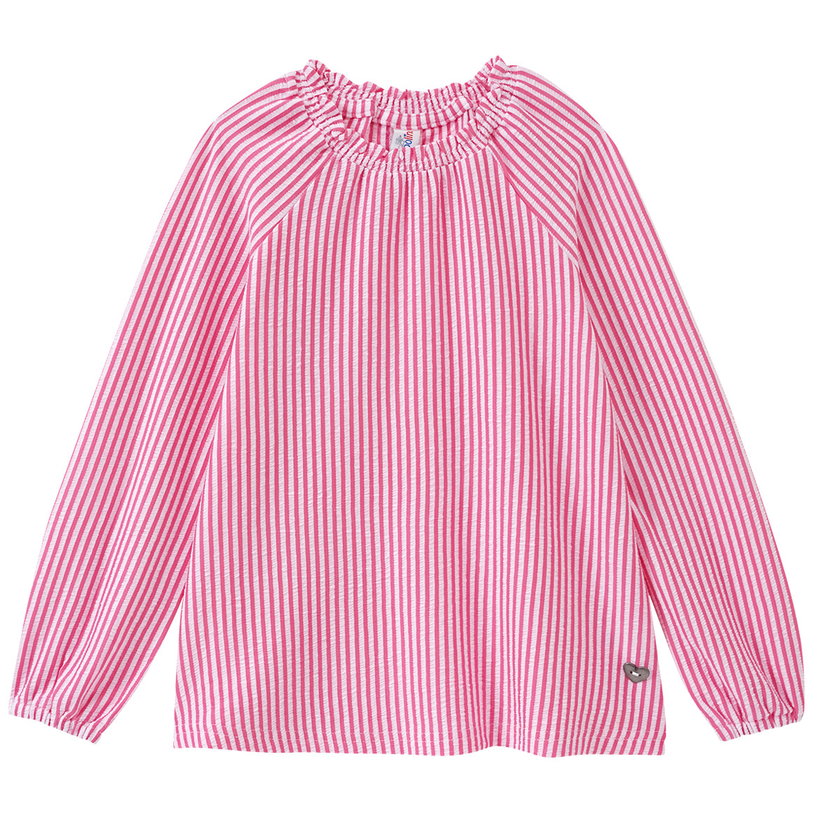 Topolino Mädchen Blusenshirt im Streifen-Look pink / weiss