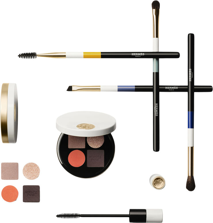 HERMÈS Ombres d'Hermès, powder quartet for the eyes, Ombres Fauves