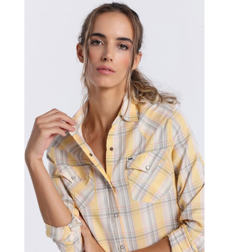 Camisa Lois Multicolor de Manga Comprida
