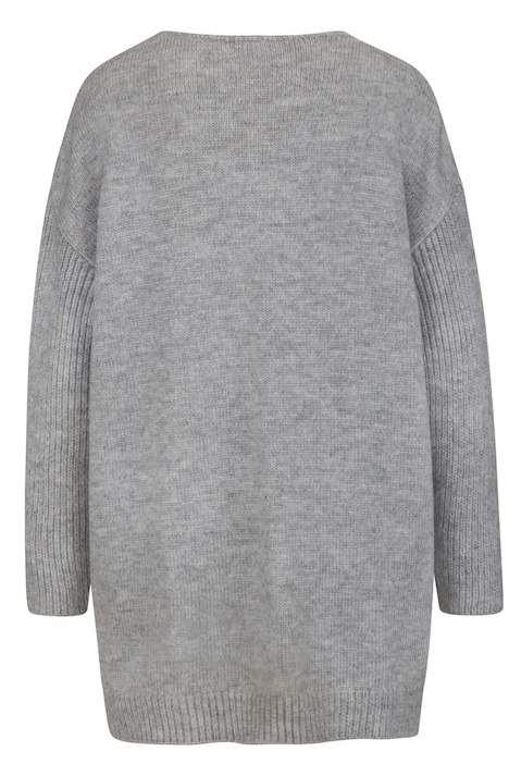 Long-Pullover, LOVE, Ripp-Langarm