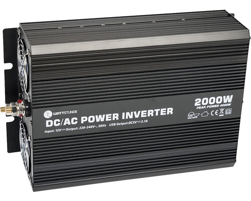 WATTSTOUR 2000W / 4000W 12V sinusomvormer WS12/2000SI
