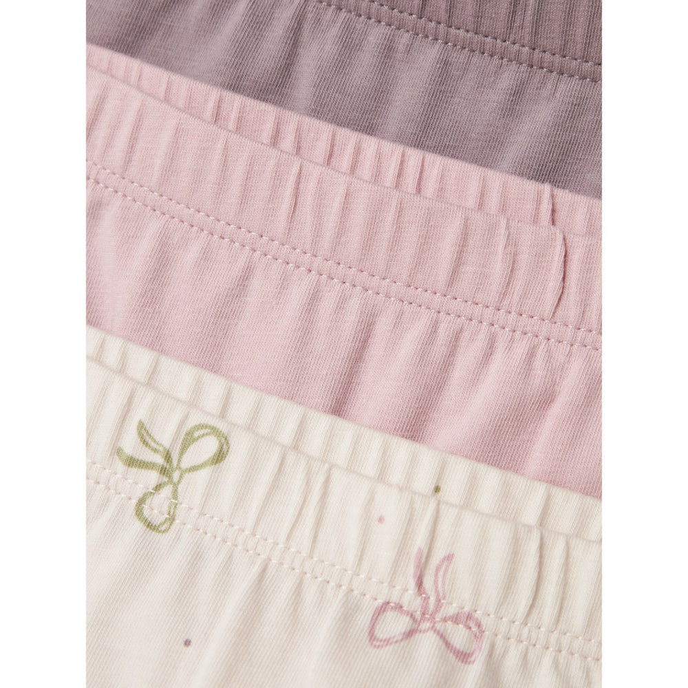Køb Name It Barely Pink Tights 3-pak Barely Pink Bow Noos