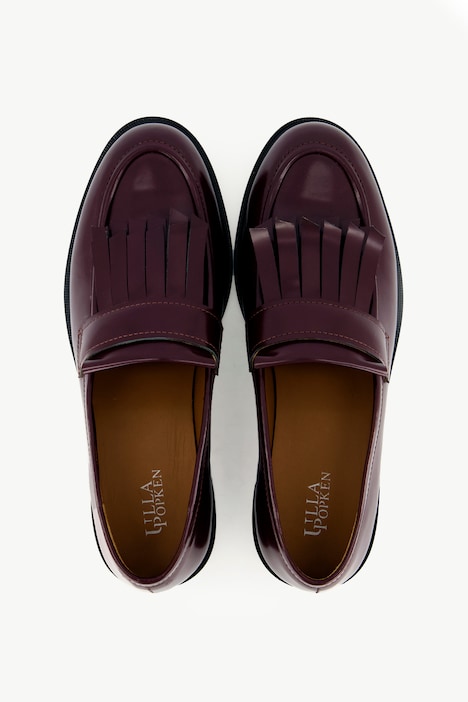 Leder-Loafer, Fransen, Lederfutter, Weite H