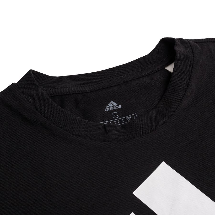 adidas Big Logo T-Shirt Manches Longues - Noir/Blanc