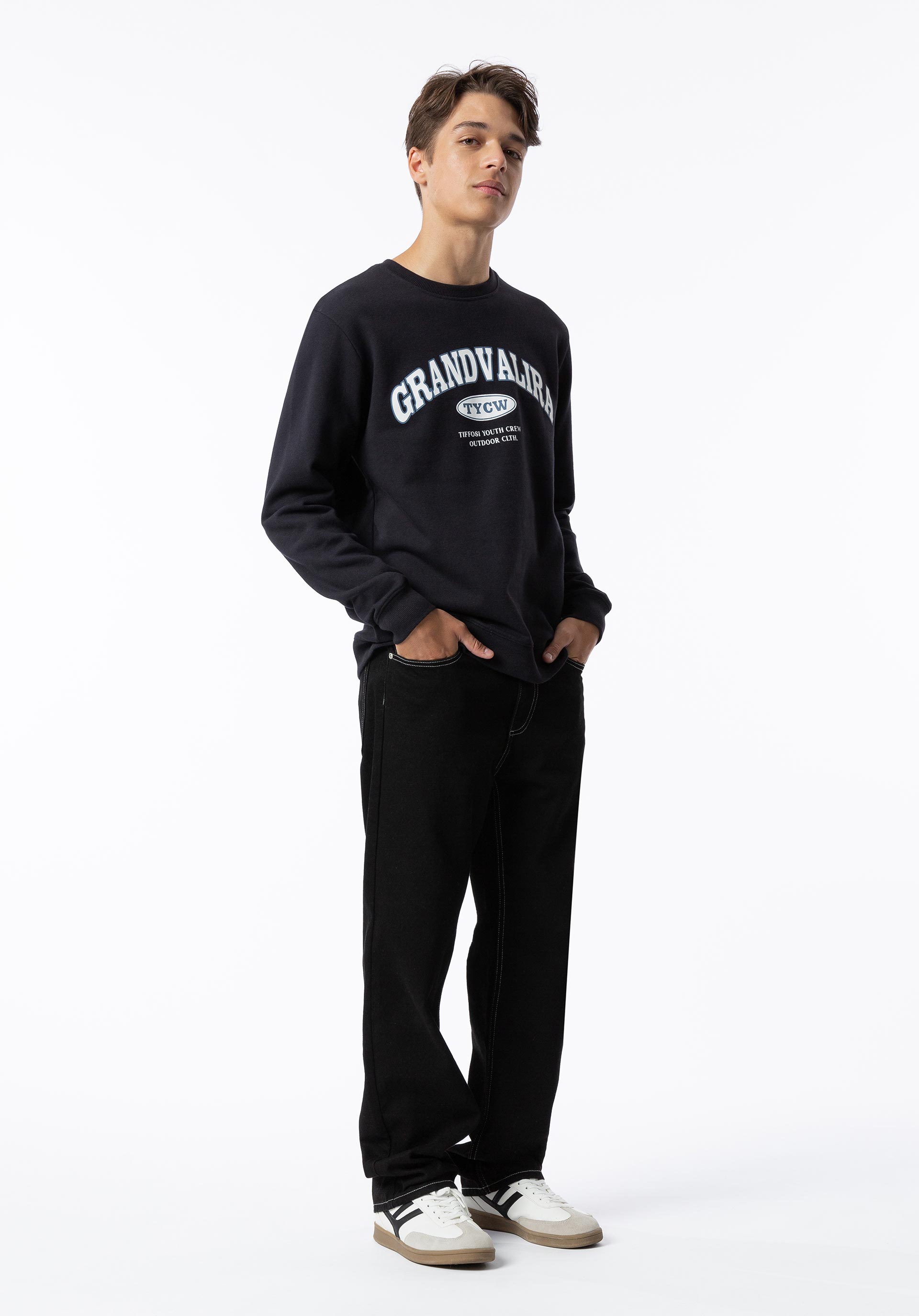 Sweatshirt com Estampado Frontal