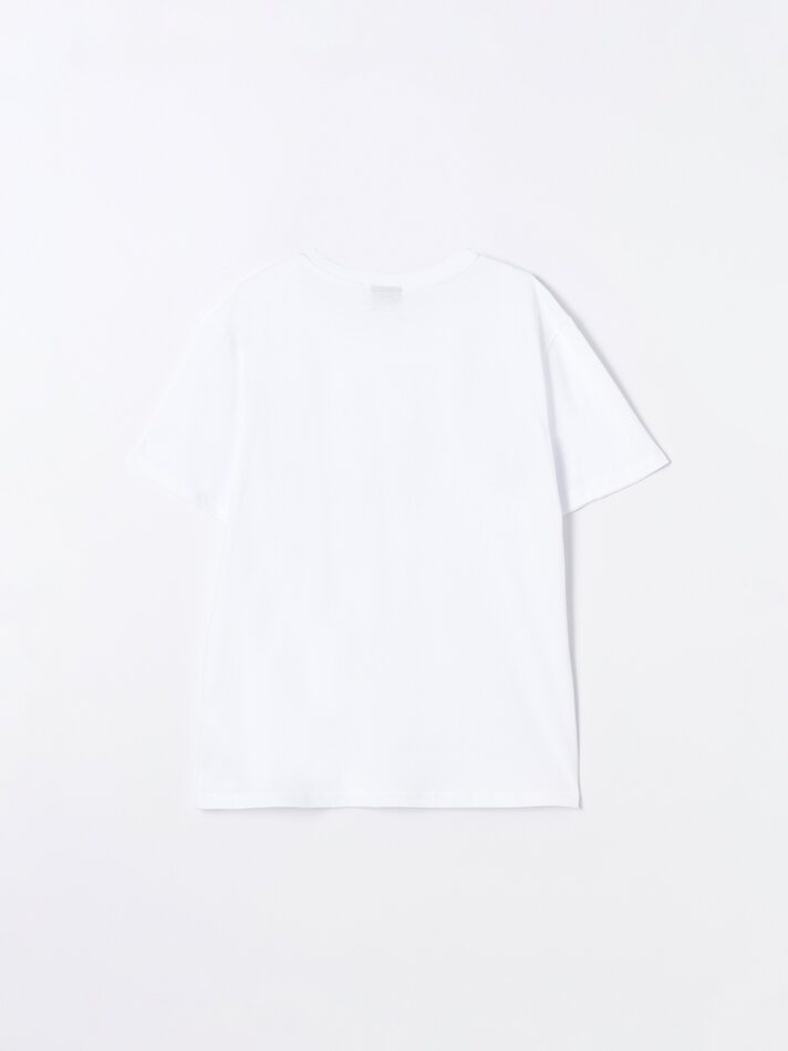 Pacote com 4 camisetas estampadas - Brancas