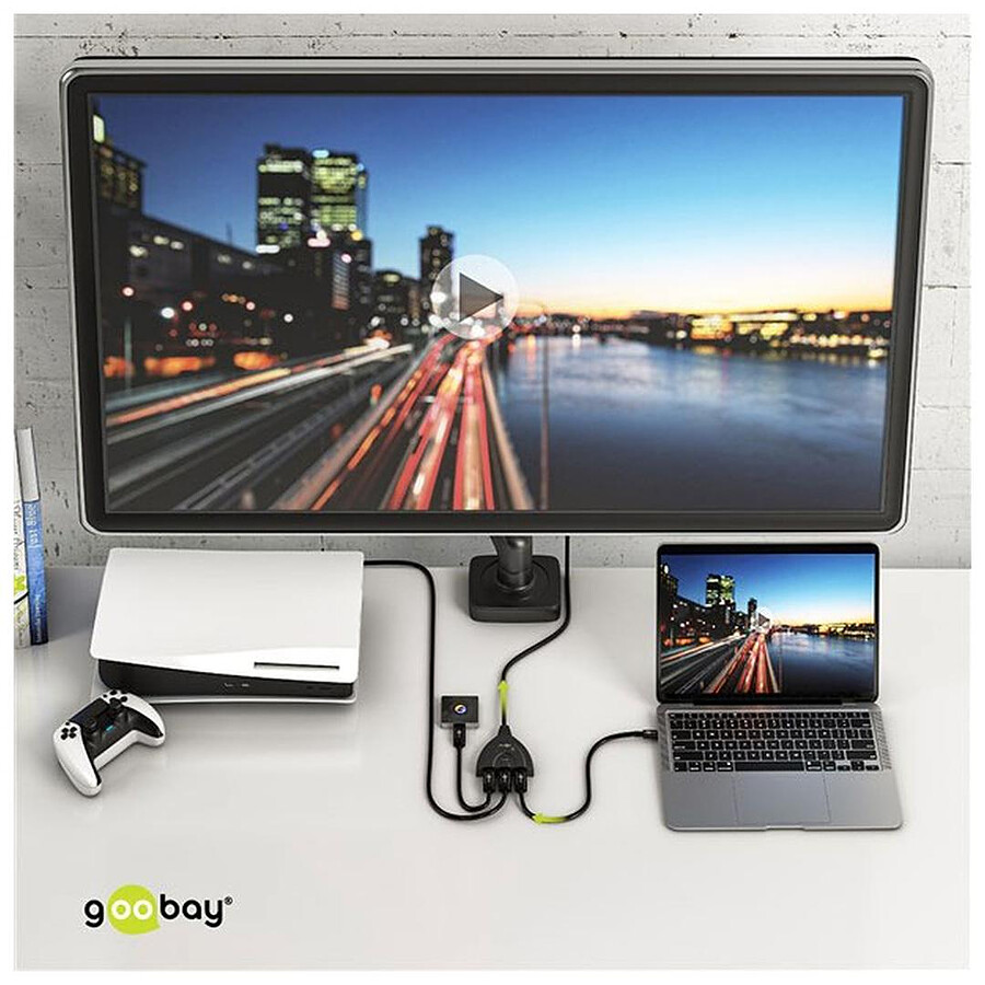 Goobay Switch HDMI manuel 3 vers 1