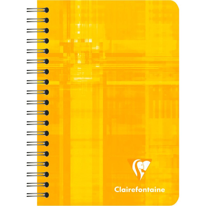 Carnet spirale Clairefontaine 9 x 14 cm 180 pages ligné - Assortis