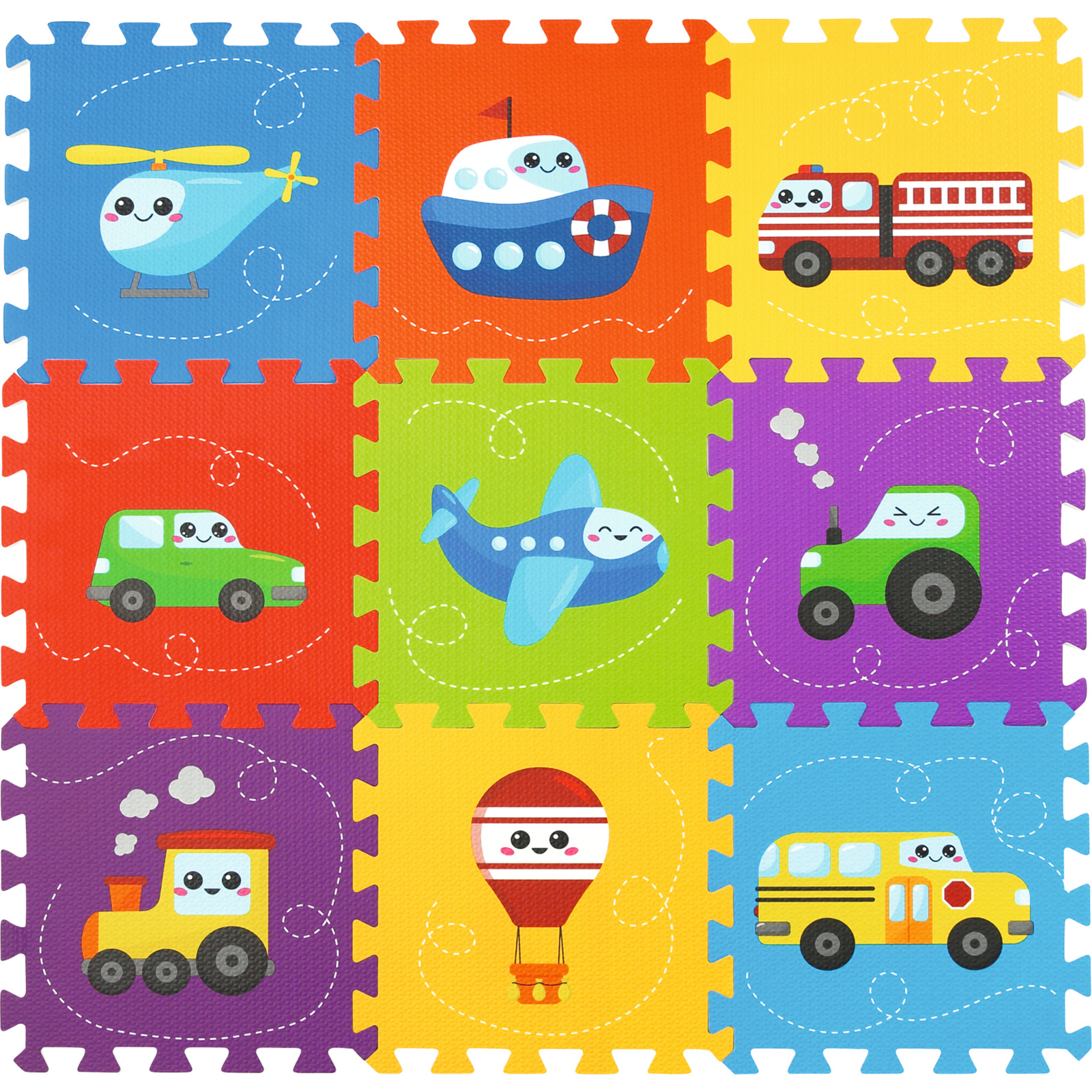 Puzzlematte Fahrzeuge