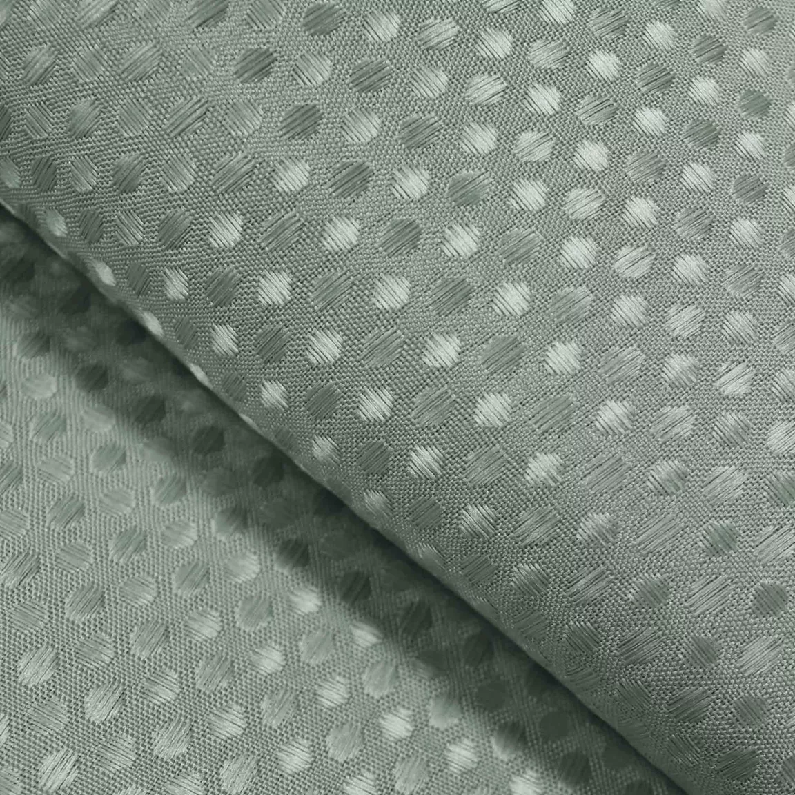 Rideau de douche effet tissé à anneaux (180 x 200 cm) Quartz Gris clair