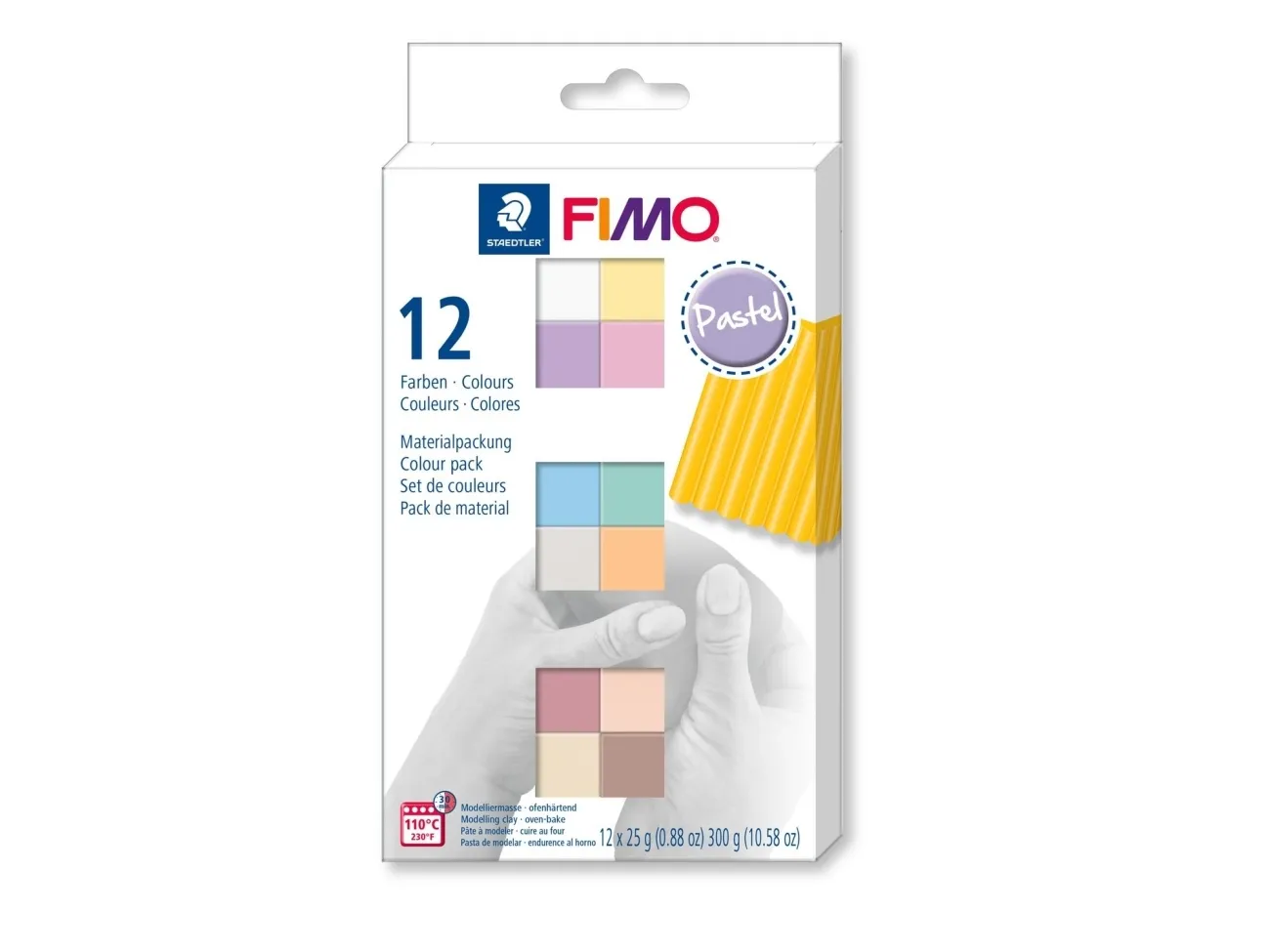 Modellervoks Staedtler® FIMO Basic Set Soft - med 12 stk. ass. farver