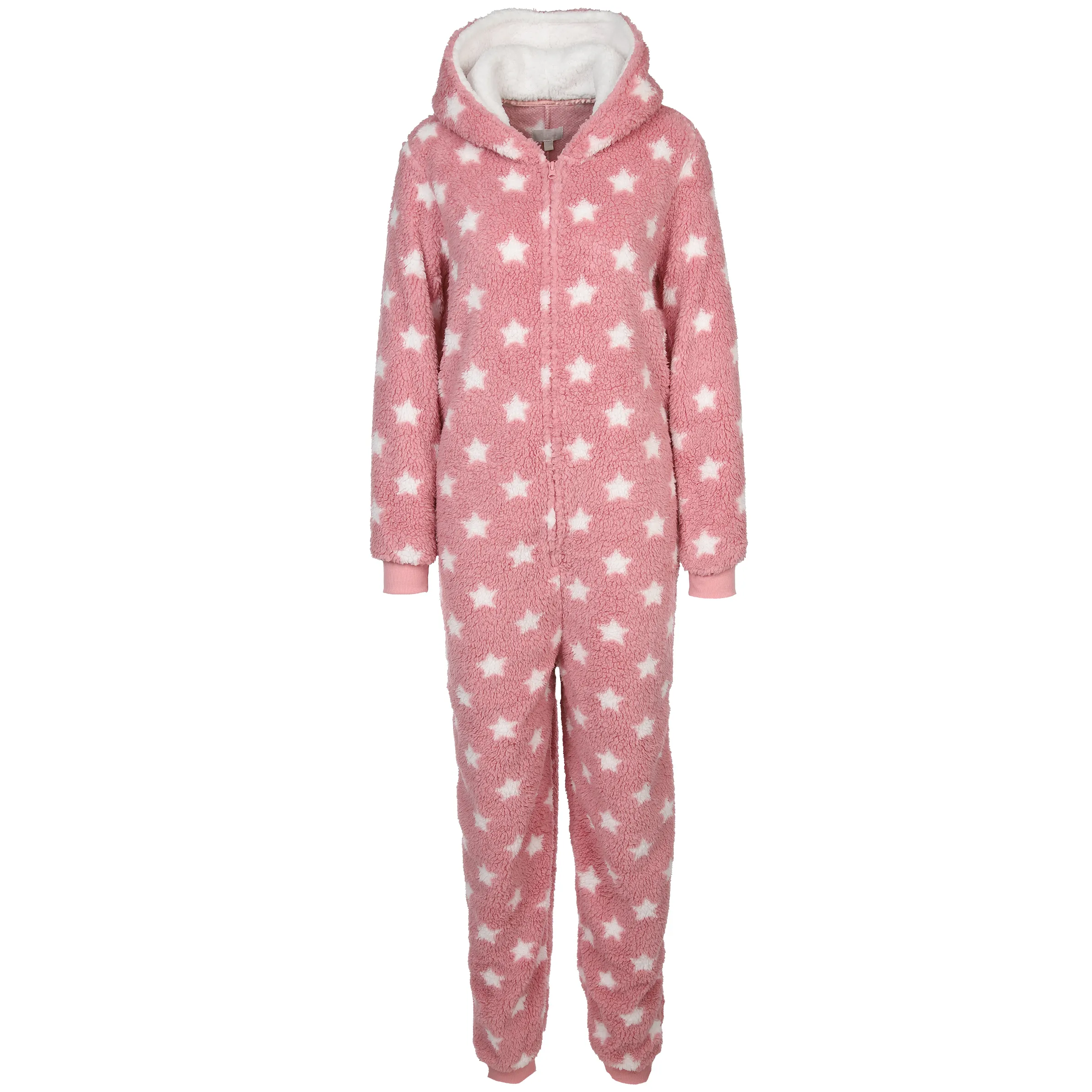 Kuschel Jumpsuit mit Kapuze
