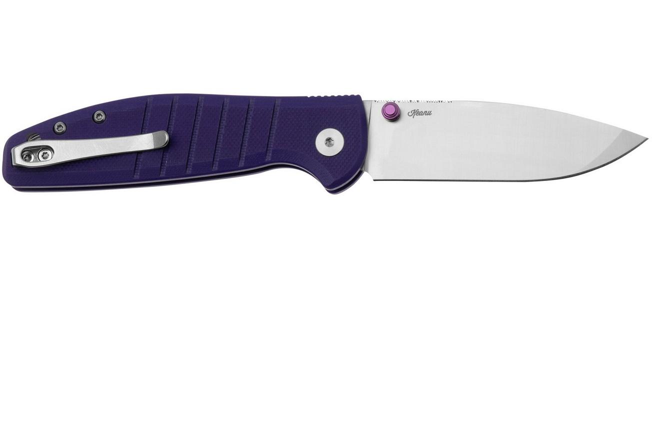 Bestechman Goodboy Jr BMK10C D2, Purple G10 zakmes, Keanu design