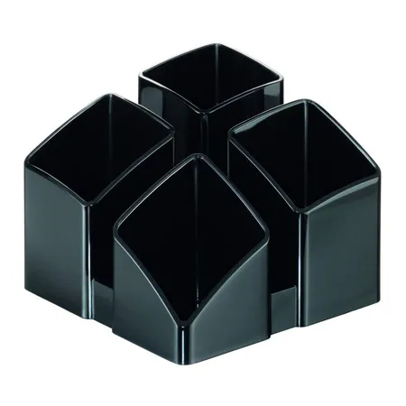 HAN Schreibtisch-Köcher SCALA, mit 4 Fächern, 125 x 100 x 125 mm, schwarz
