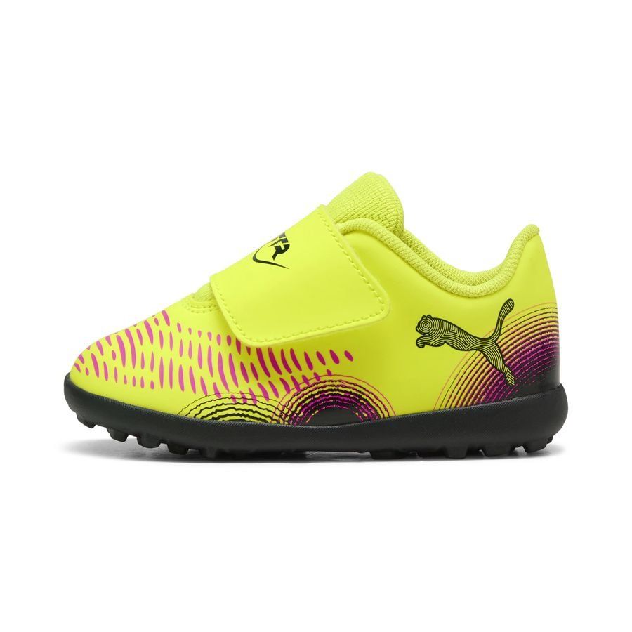 PUMA Future 8 Play Velcro TT Audacity - Jaune/Noir/Sun Struck Enfant